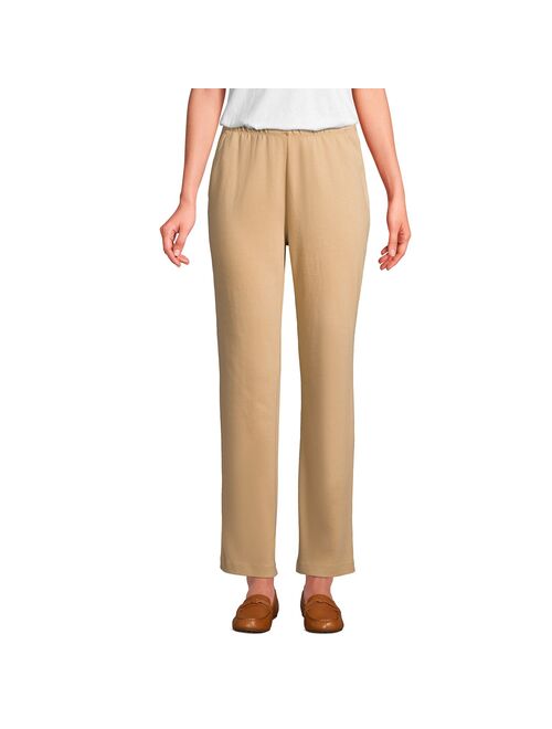 Petite Lands' End Sport Knit High Waist Pants