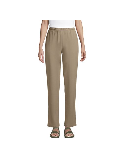 Petite Lands' End Sport Knit High Waist Pants