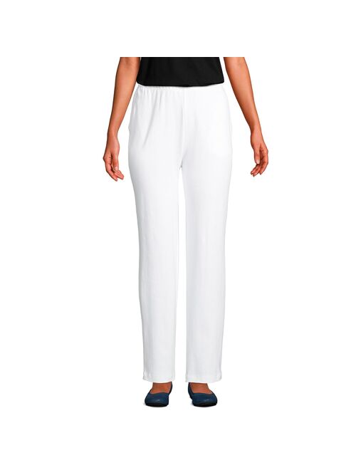 Petite Lands' End Sport Knit High Waist Pants