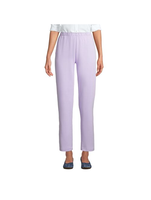 Petite Lands' End Sport Knit High Waist Pants