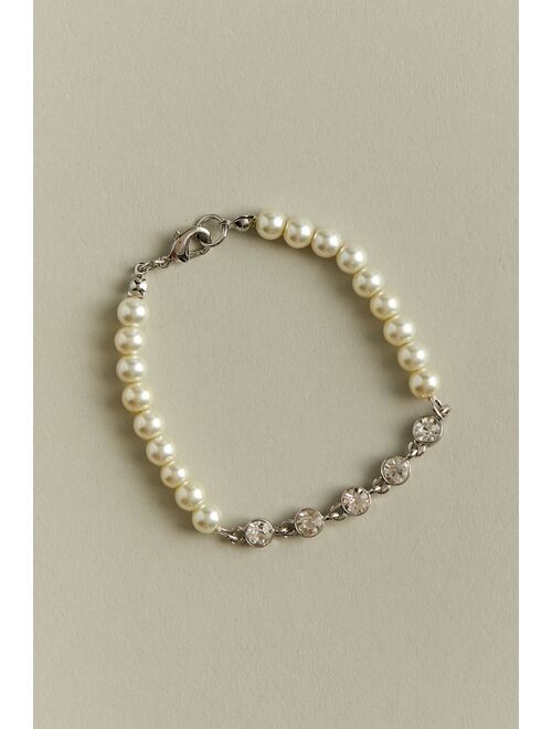 Urban Outfitters Noah Pearl & Rhinestone Bracelet