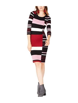 Womens Striped Sweater Dress