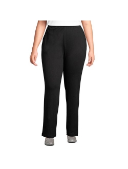 Plus Size Lands' End Sport Knit High-Waist Pull-On Pants