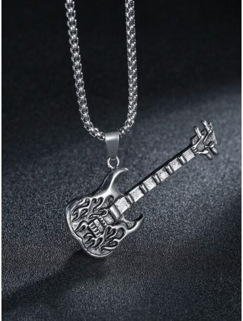 Buy Shein Men Musical Instrument Charm Necklace online | Topofstyle