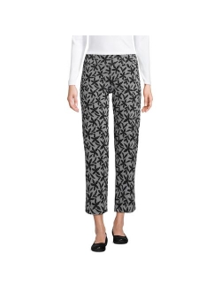 Starfish Straight-Leg Pull-On Crop Pants