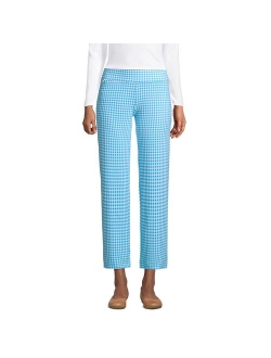 Starfish Straight-Leg Pull-On Crop Pants