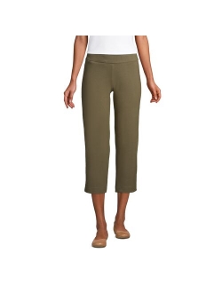 Starfish Straight-Leg Pull-On Crop Pants