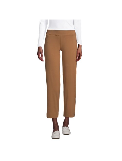 Women's Lands' End Starfish Straight-Leg Pull-On Crop Pants