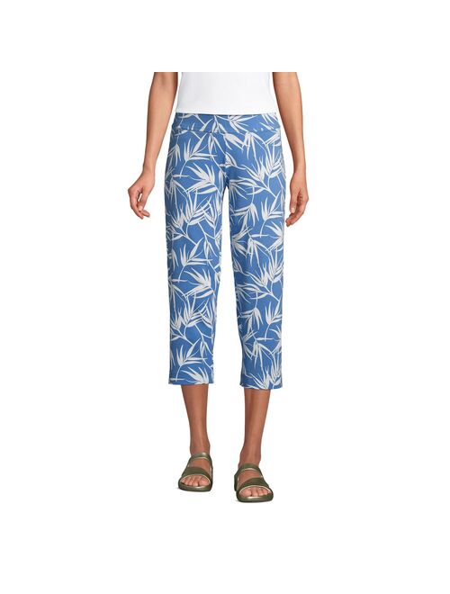 Petite Lands' End Starfish Straight-Leg Pull-On Crop Pants