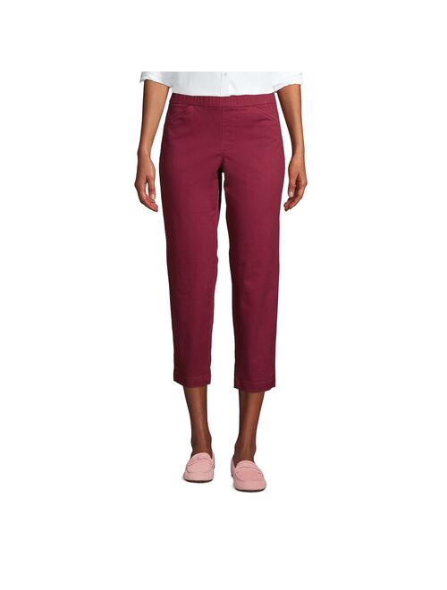 Petite Lands' End Pull-On Chino Crop Pants