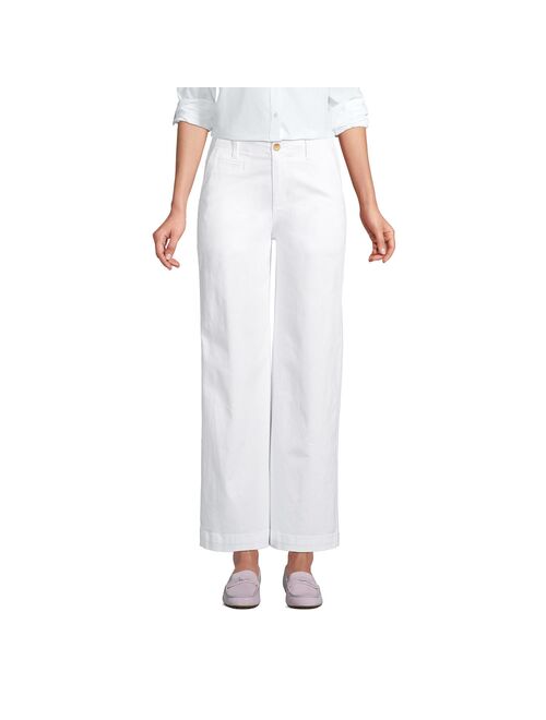 Women's Lands' End Wide Leg Ankle Pants