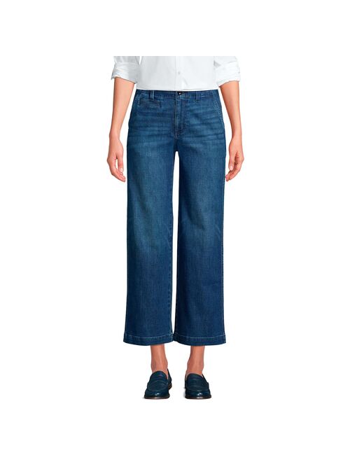 Women's Lands' End Wide Leg Ankle Pants