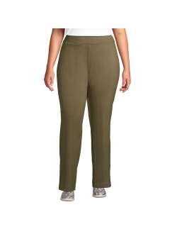 Plus Size Lands' End Starfish Mid-Rise Straight-Leg Elastic-Waist Pull-On Pants