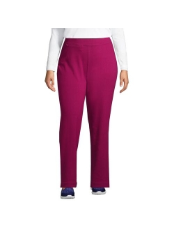 Plus Size Lands' End Starfish Mid-Rise Straight-Leg Elastic-Waist Pull-On Pants