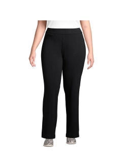 Plus Size Lands' End Starfish Mid-Rise Straight-Leg Elastic-Waist Pull-On Pants