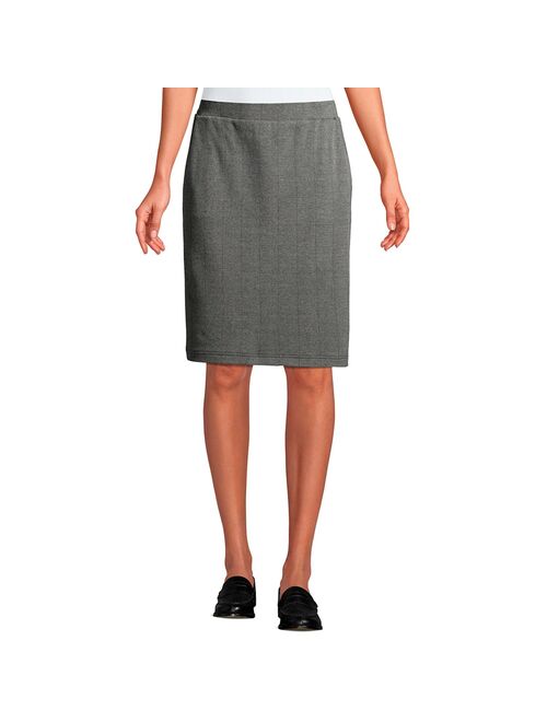 Women's Lands' End Sport Jacquard Pencil Skirt