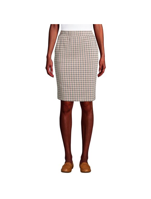 Women's Lands' End Sport Jacquard Pencil Skirt