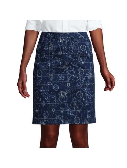 Pull-On Chino Pencil Skort