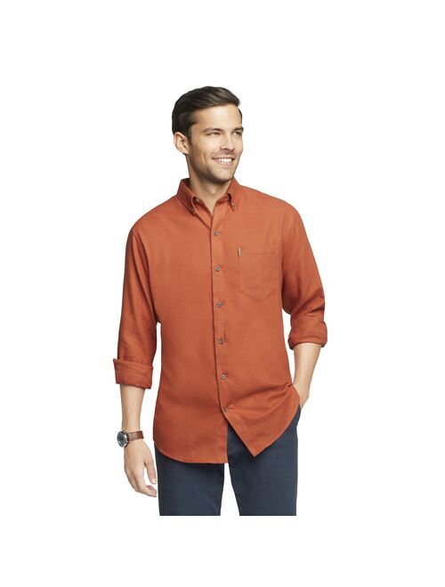 Men's IZOD Classic-Fit Plaid Flannel Button-Down Shirt