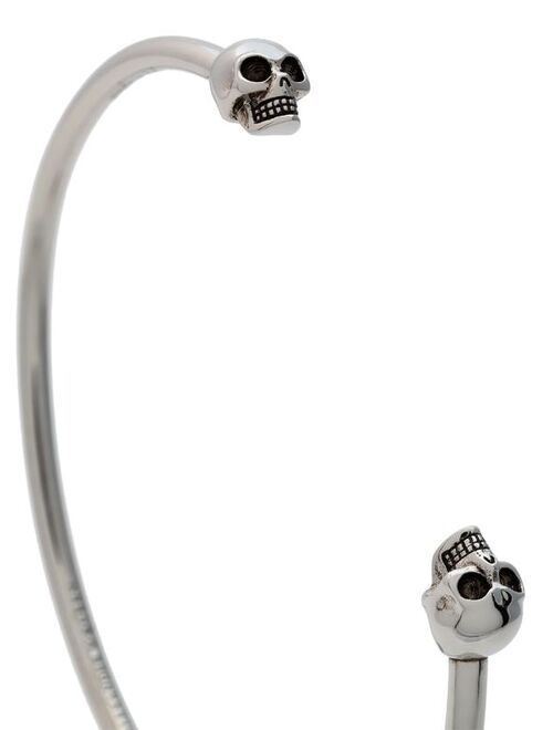 Alexander McQueen Double skull bangle