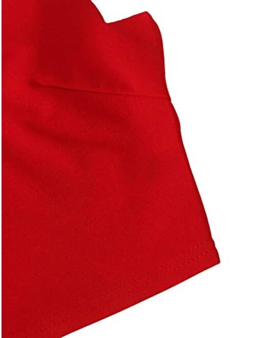 SheIn Women's Casual V Neck Scallop Trim Strappy Crop Cami Tank Sleeveless Top