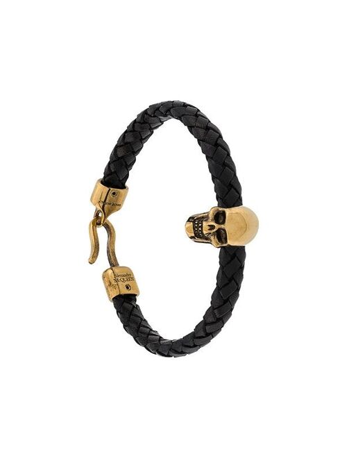 Alexander McQueen skull leather bracelet