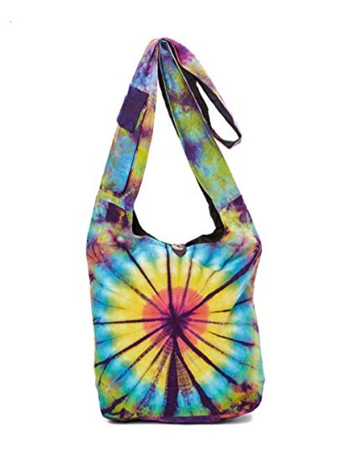 The Collection Royal Patchwork Cotton Sling Crossbody Shoulder Hobo Bag Hippie Boho Bohemian