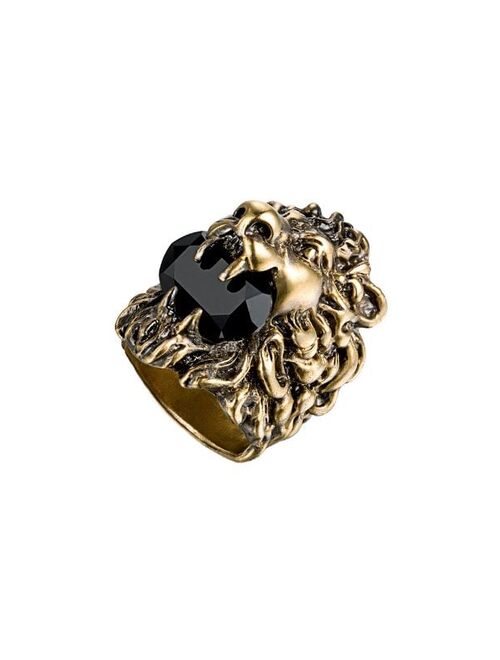 Gucci Lion head ring with Swarovski