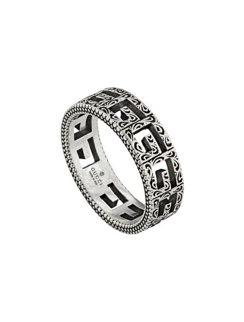 Gucci Silver ring with Square G