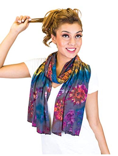 The Collection Royal Colorburst Full Tie Dye Scarf