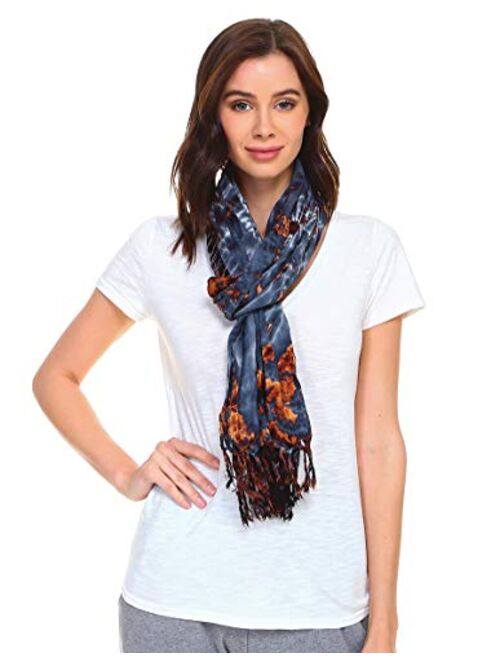 The Collection Royal Tie Dye Rayon Scarf