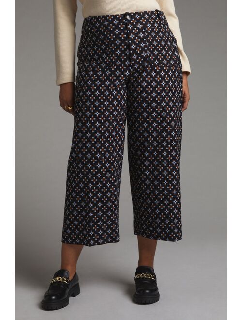 Buy Maeve The Collette Cropped Wide-Leg Ponte Pants online | Topofstyle