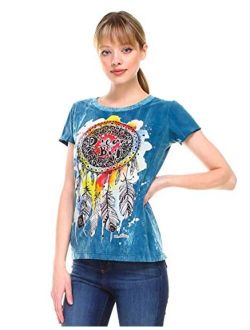 The Collection Royal No Time Dream Big Dream Catcher Short Sleeve Cotton T-Shirt