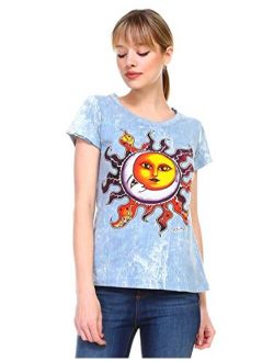 The Collection Royal No Time Moon and Sun Energy Short Sleeve Cotton T-Shirt