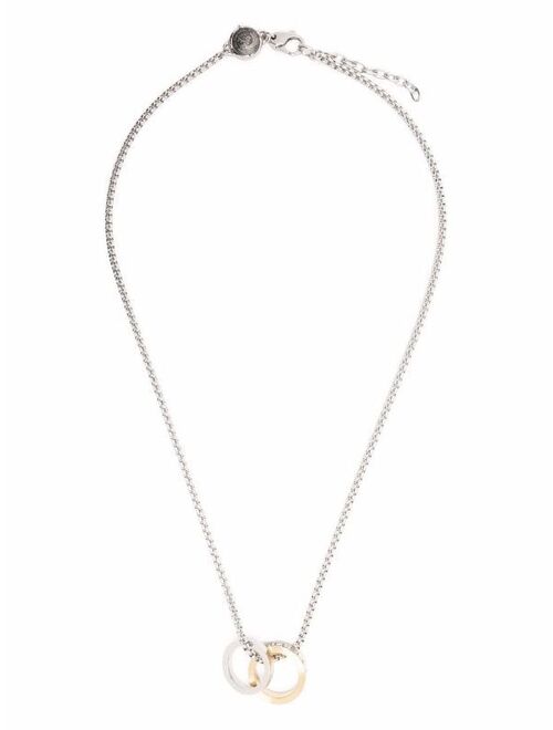 Diesel double-pendant necklace