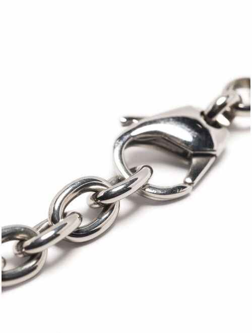 Diesel logo-tag chain bracelet