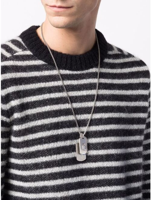 Diesel double dog-tag necklace