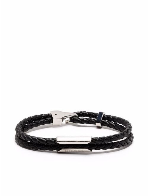 Diesel braided double-strand bracelet