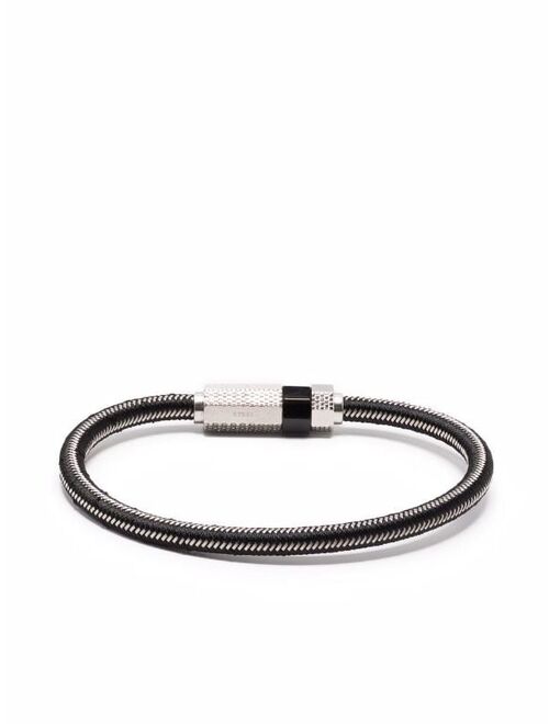 Diesel stackable wire-strap bracelet