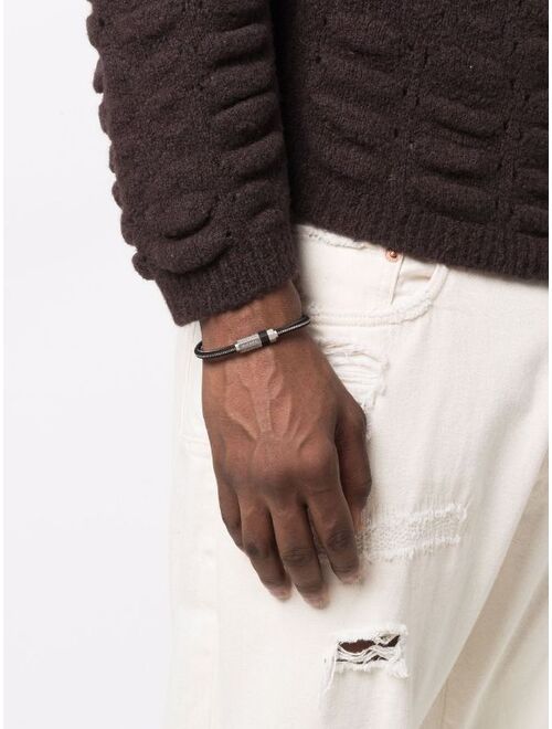 Diesel stackable wire-strap bracelet