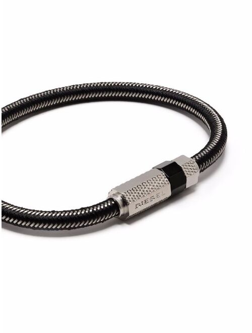 Diesel stackable wire-strap bracelet