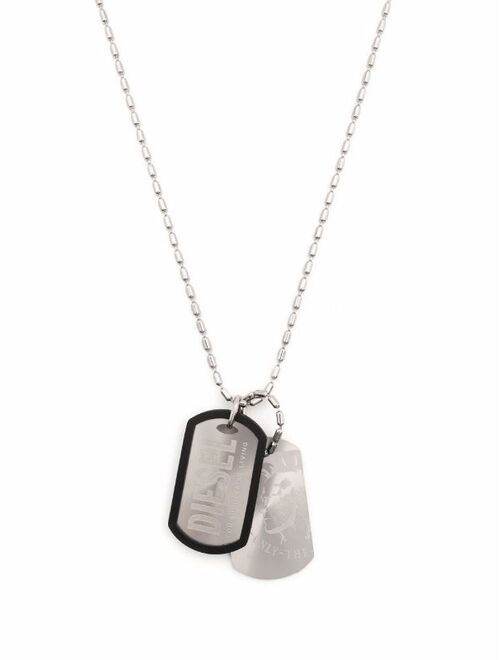 Diesel dog-tag necklace