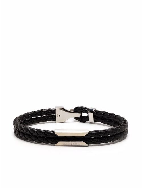 Diesel two-piece woven bracelet set