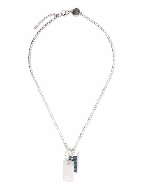 Diesel double dog-tag necklace