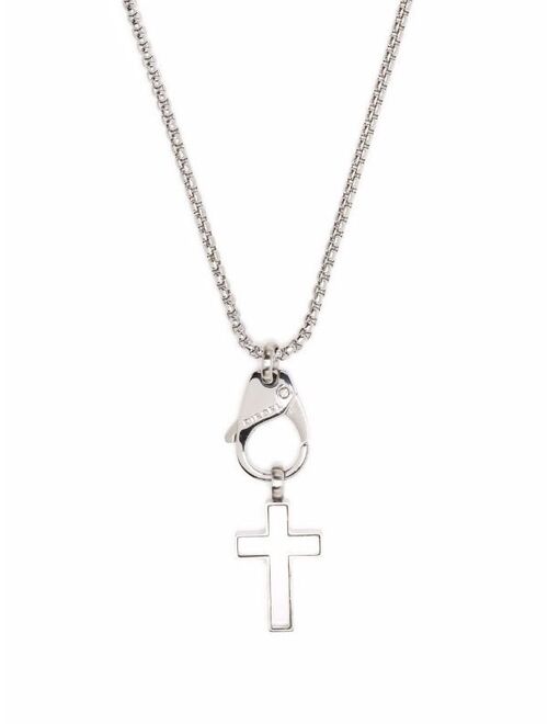 Diesel cross pendant necklace