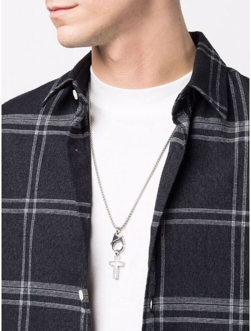 Diesel cross pendant necklace