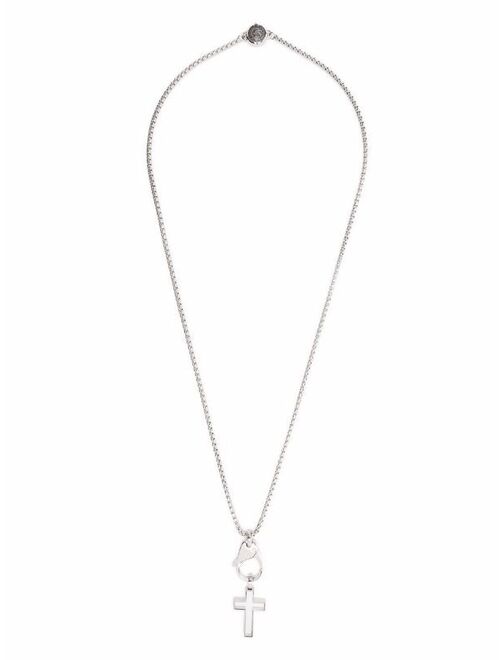 Diesel cross pendant necklace