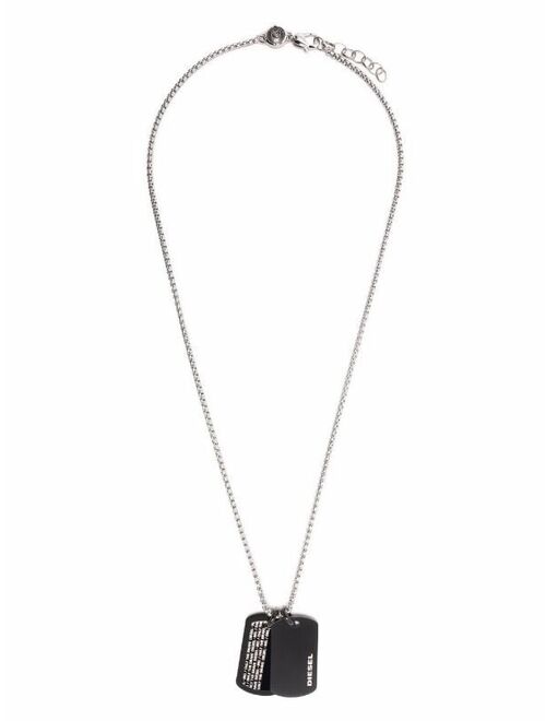 Diesel double dogtag necklace