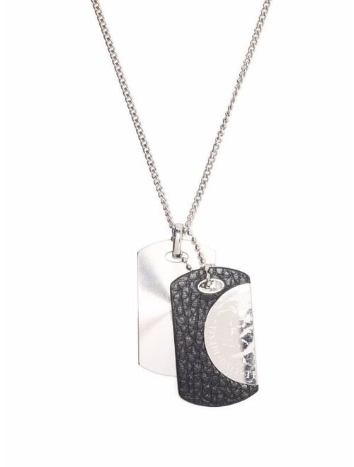 Diesel double-dog tag necklace