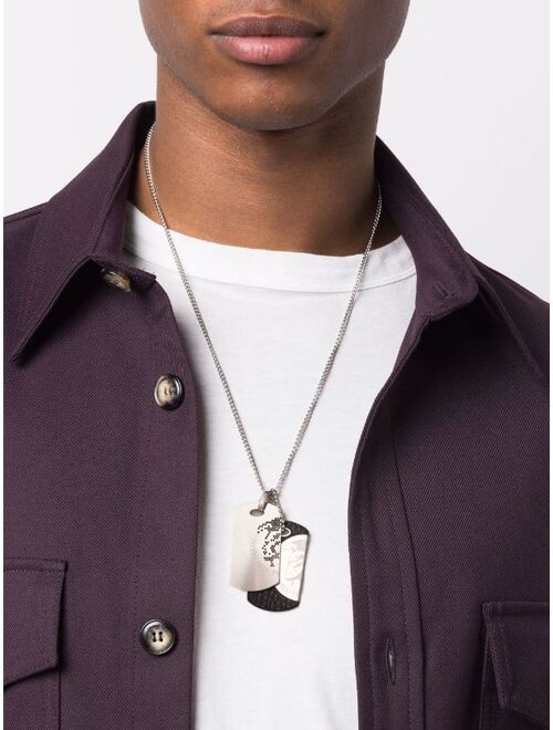 Diesel double-dog tag necklace